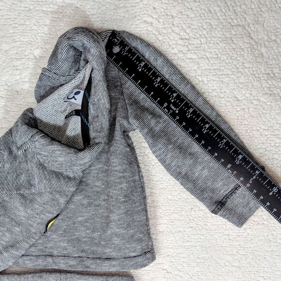 3Pomme Infant 6/9 Month Black/White Marl Blazer w/Shorts Knit w/Dinosaur Patch - Picture 7 of 8